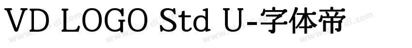 VD LOGO Std U字体转换